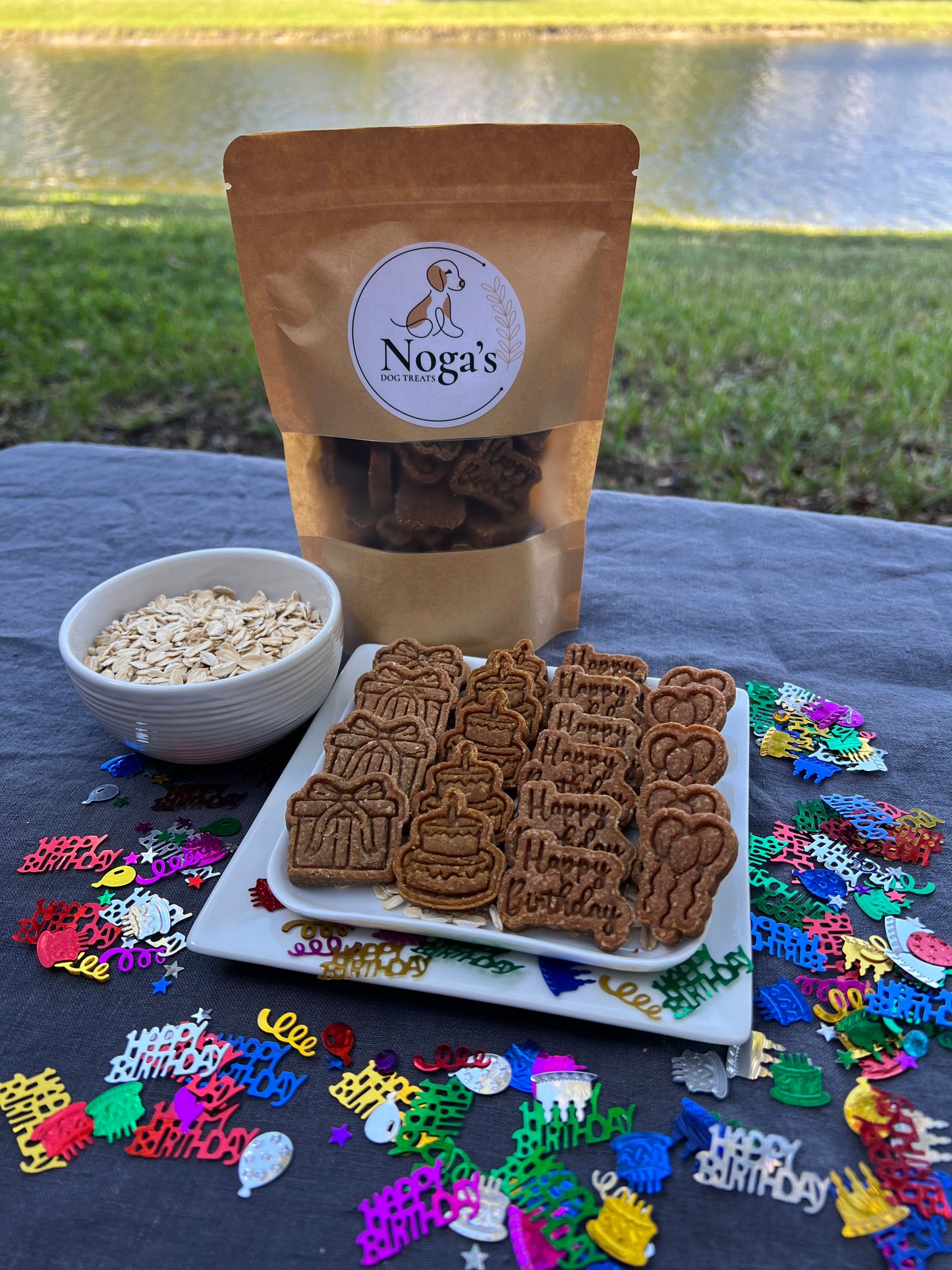 Happy Barkday- Birthday Themed Organic Homemade Dog Treats