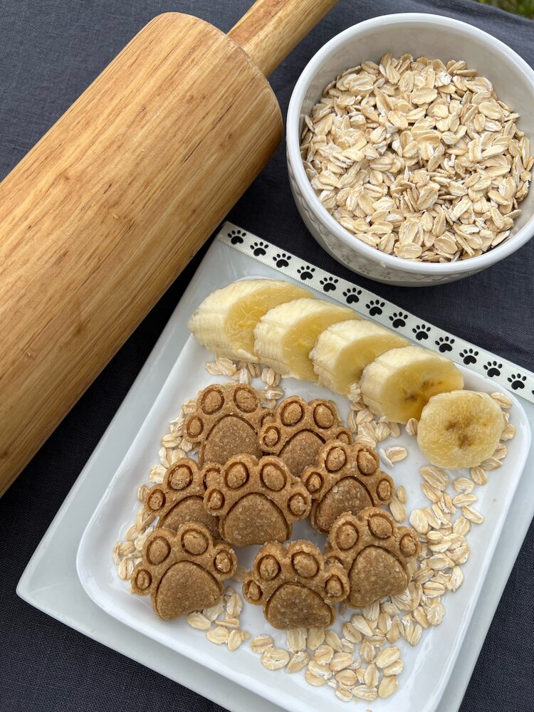 Banana Bonanza Homemade Organic Dog Treats
