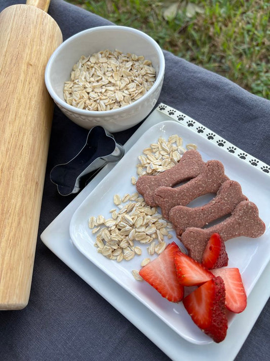 Strawberry Fields Forever Homemade Organic Dog Treats